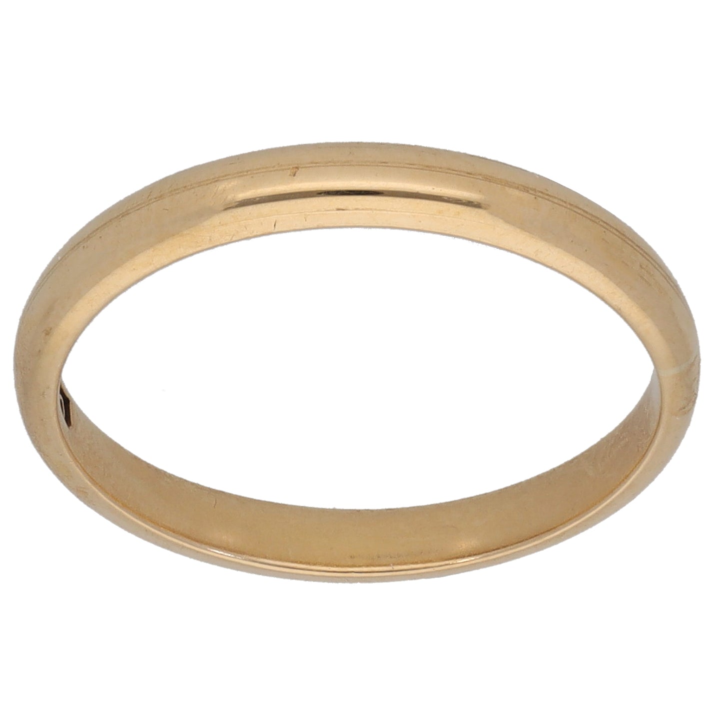 9ct Gold Plain Wedding Ring Size L