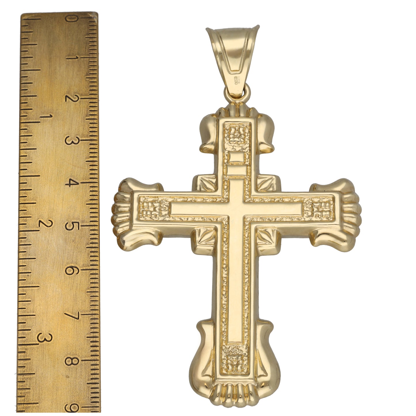 14ct Bicolour Gold Crucifix Pendant
