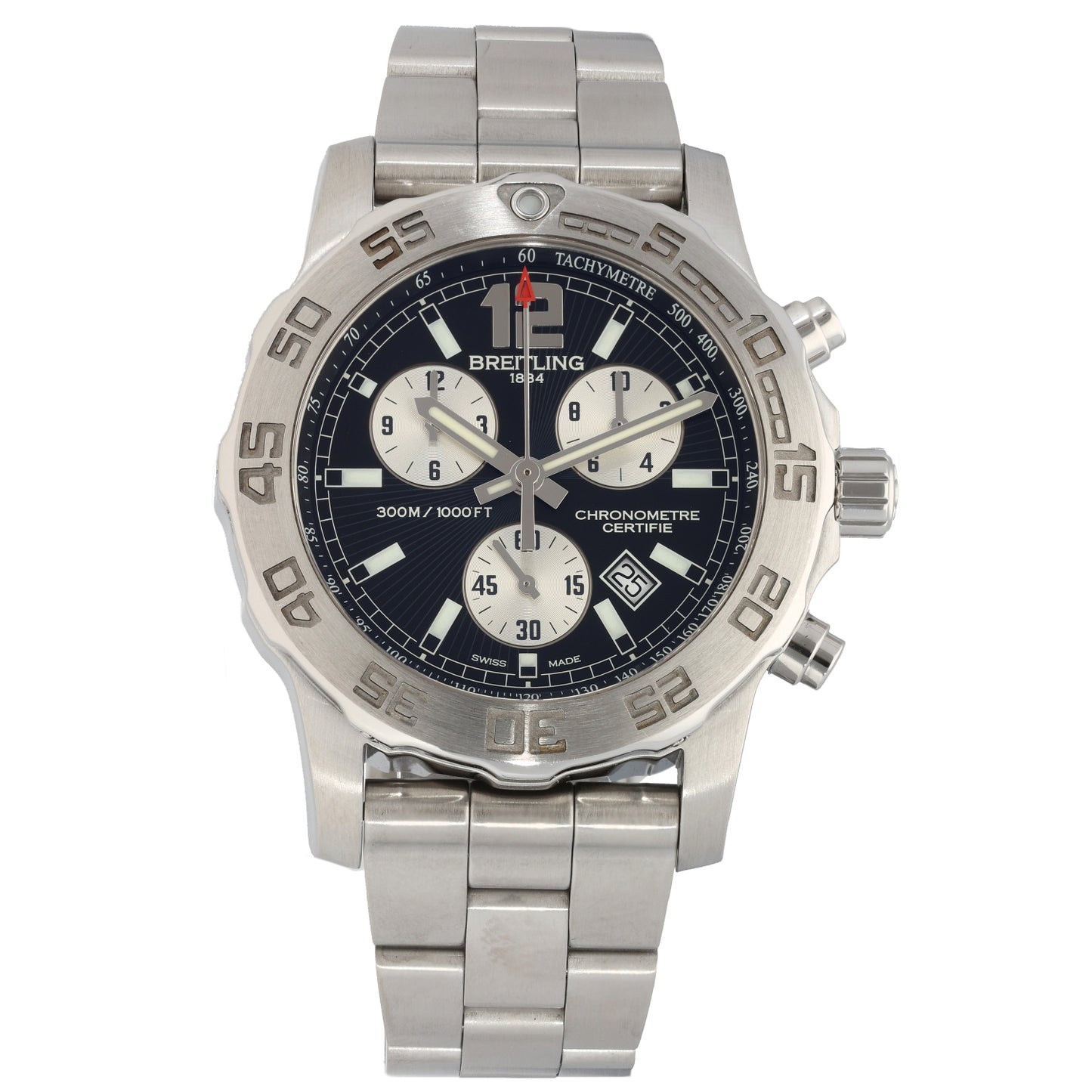 Breitling Colt Chrono II A73387 43mm Stainless Steel Watch