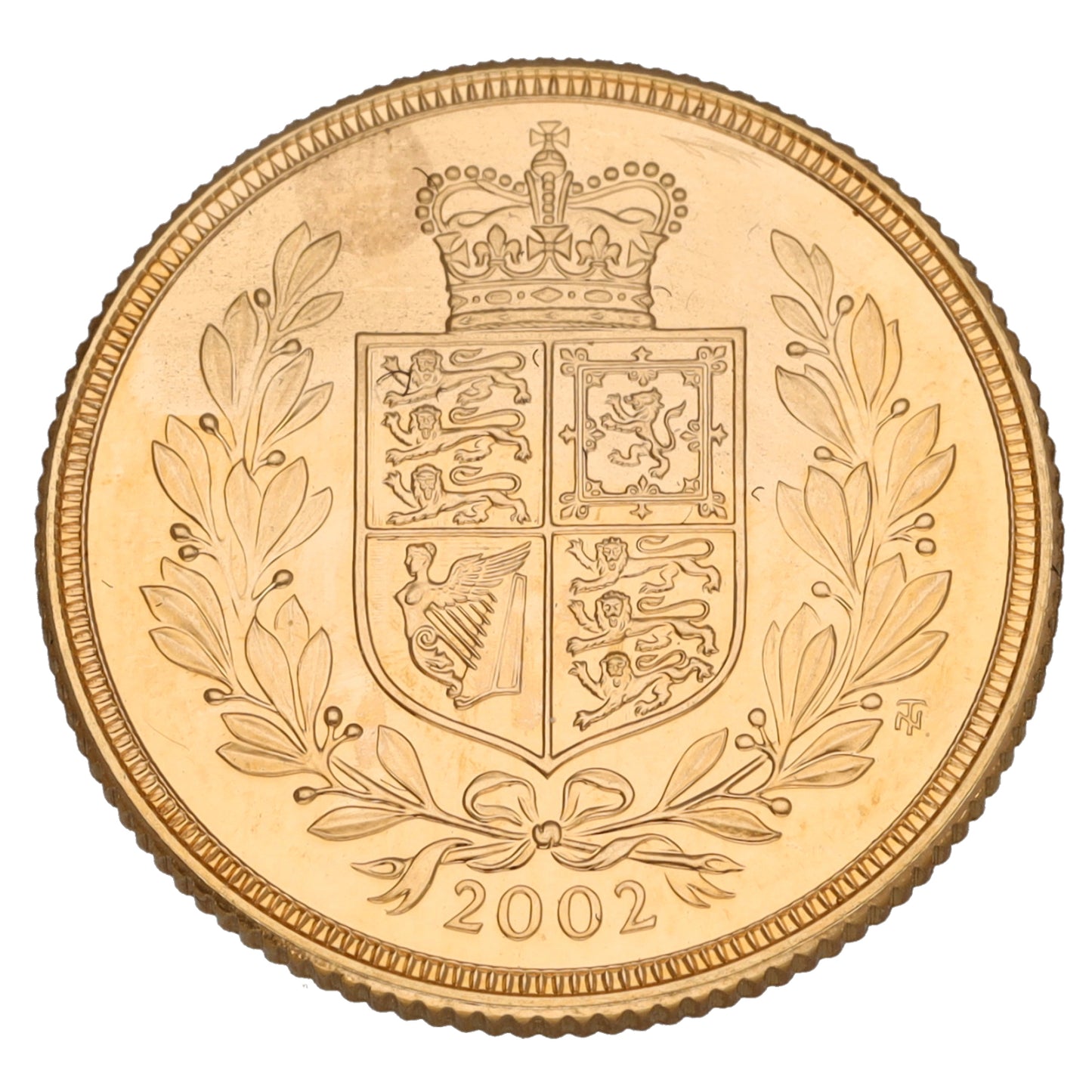 22ct Gold Queen Elizabeth II Full Sovereign Coin 2002
