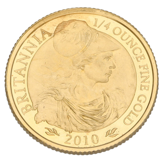 22ct Gold Queen Elizabeth II 1/4 OZ Britannia Coin 2010