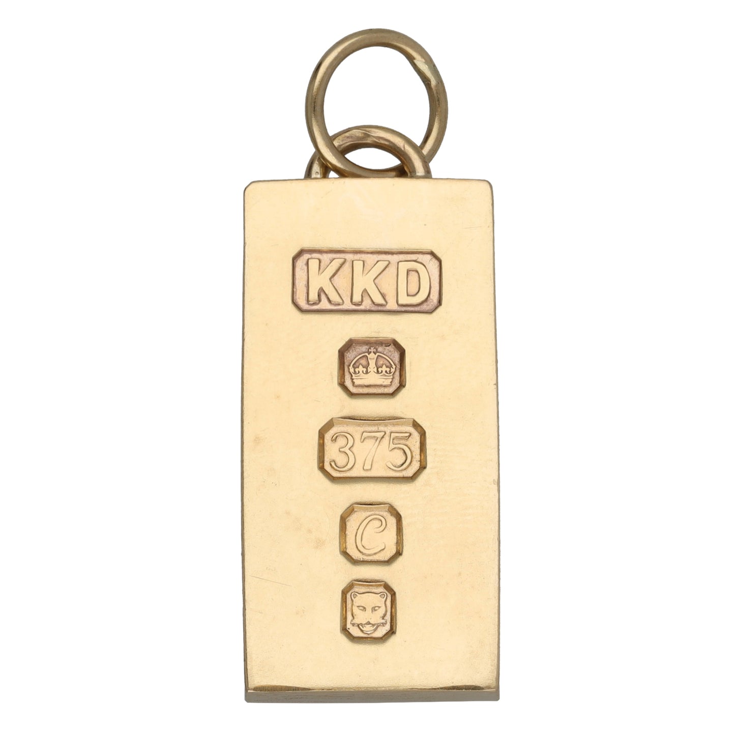9ct Gold Ingot Pendant