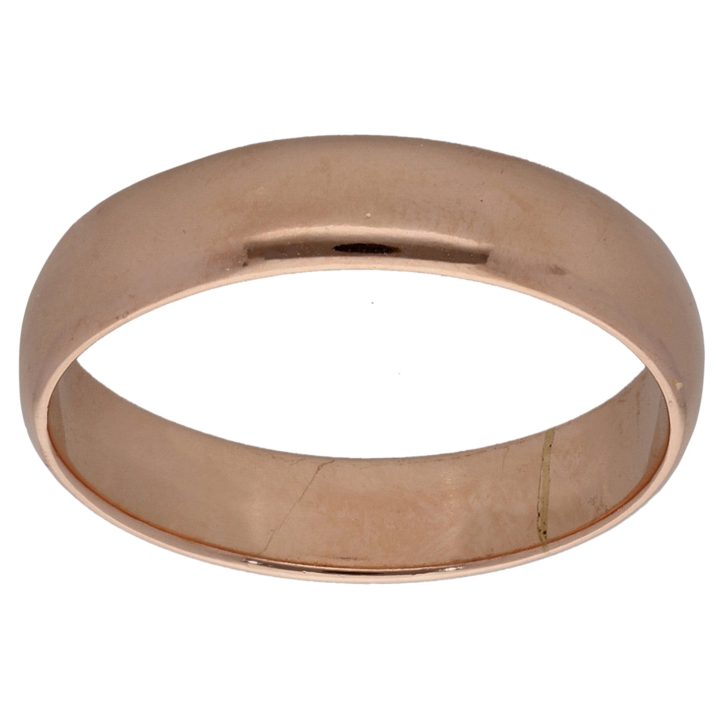 9ct Gold Plain Wedding Ring Size P