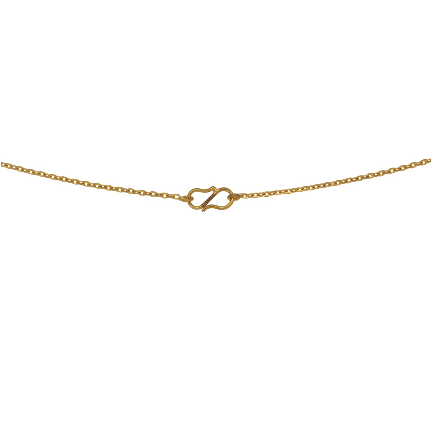 New 22ct Gold Circle Pendant Necklaces 16"
