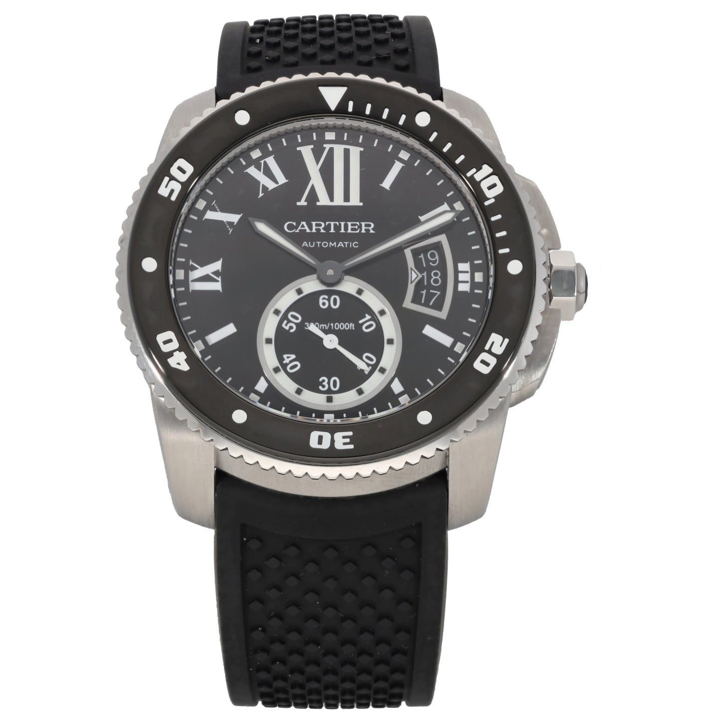 Cartier Calibre De Cartier W7100056 43mm Stainless Steel Watch