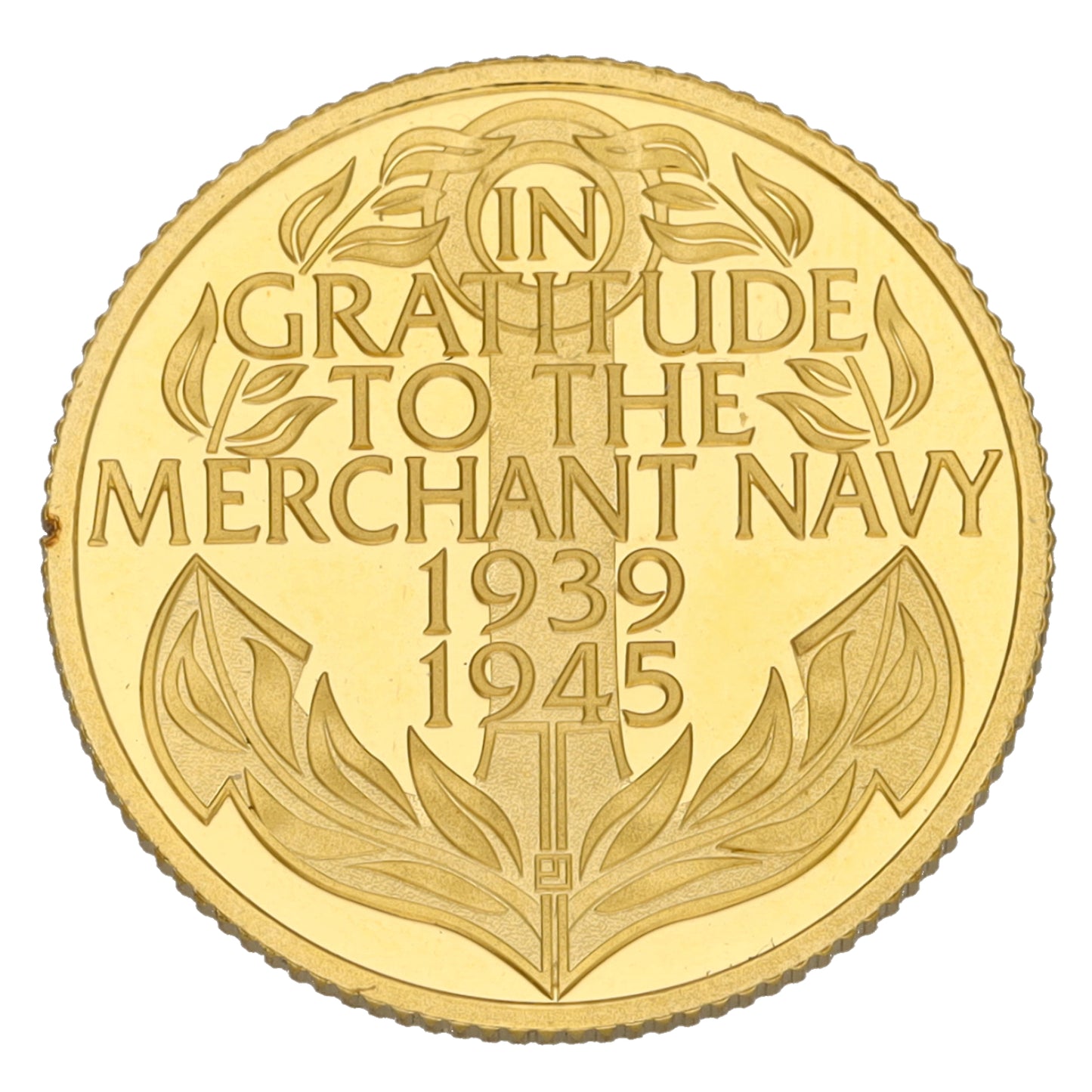 22ct Gold In Gratitude To The Merchant Navy 1/4 Crown Coin 2016