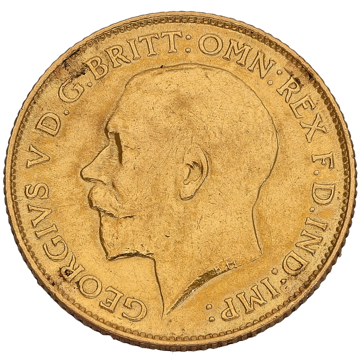 22ct Gold King George V Half Sovereign Coin 1925