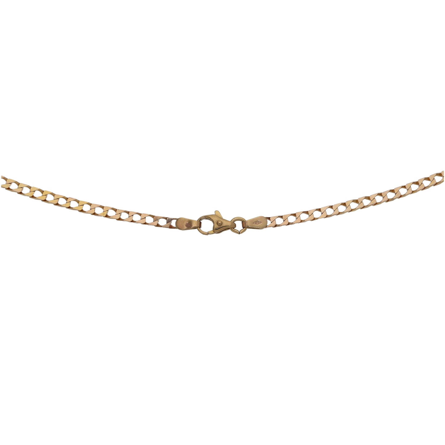 9ct Gold 0.21ct Diamond & Sapphire Fancy Necklace 18"