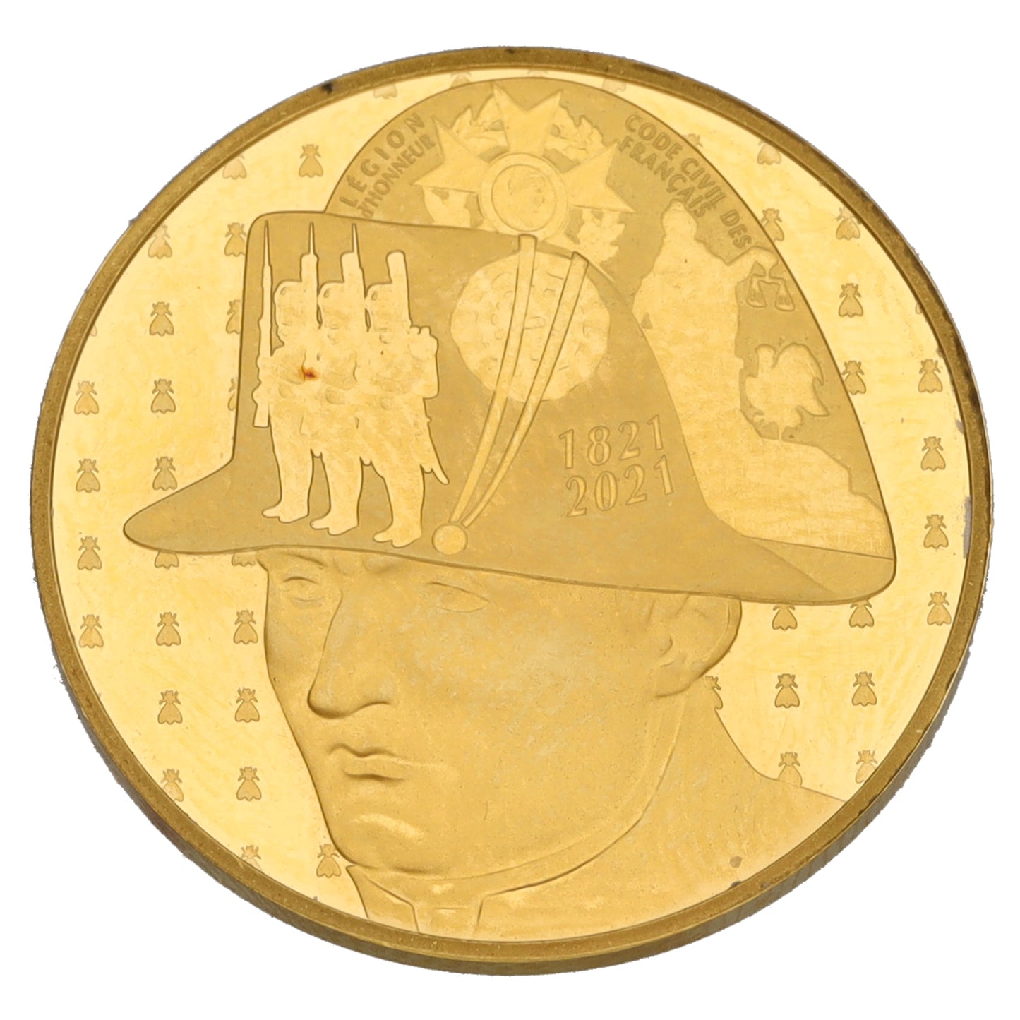 22ct Gold Napoleon 50 Euros Coin 2021