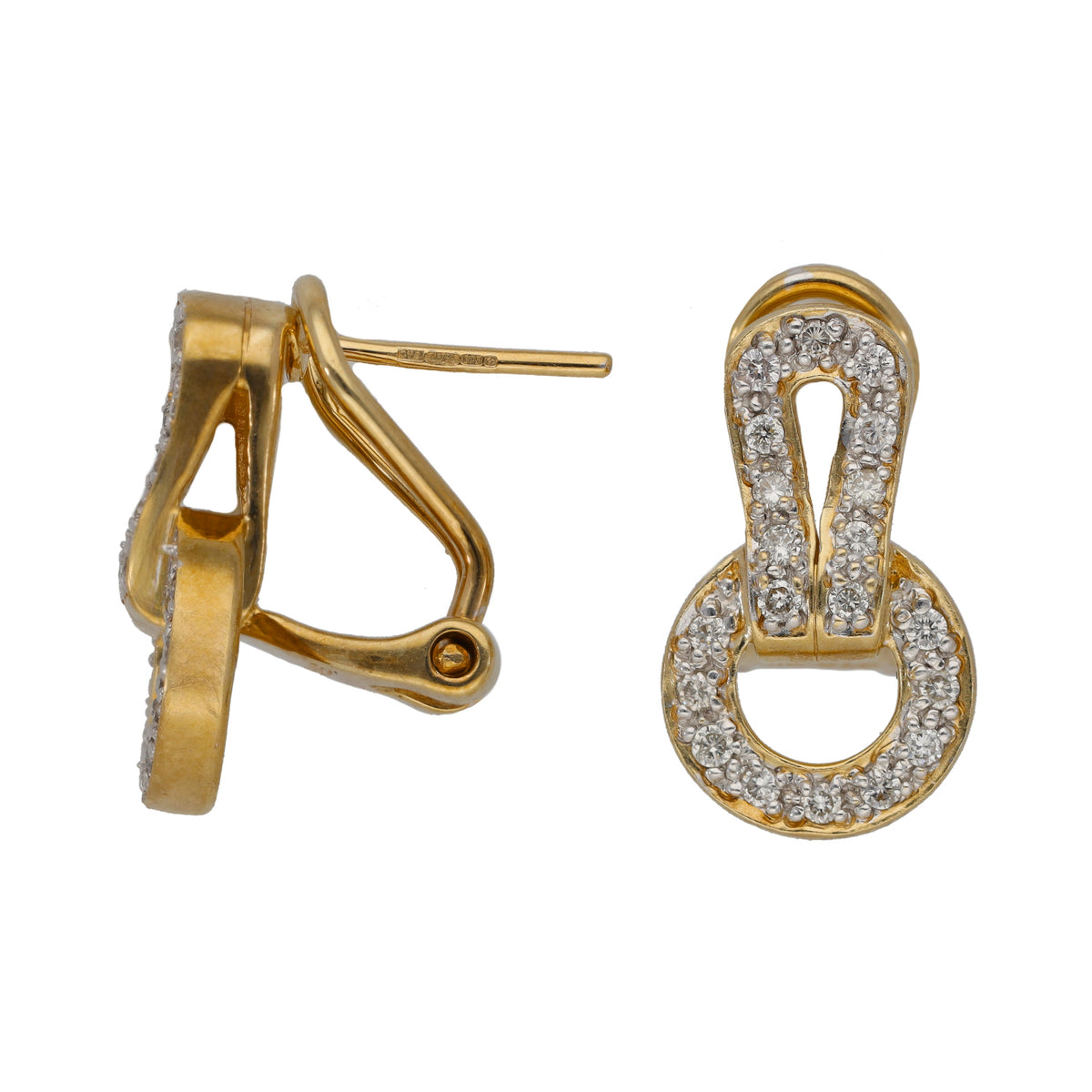 9ct Gold 0.40ct Diamond Alternative Earrings