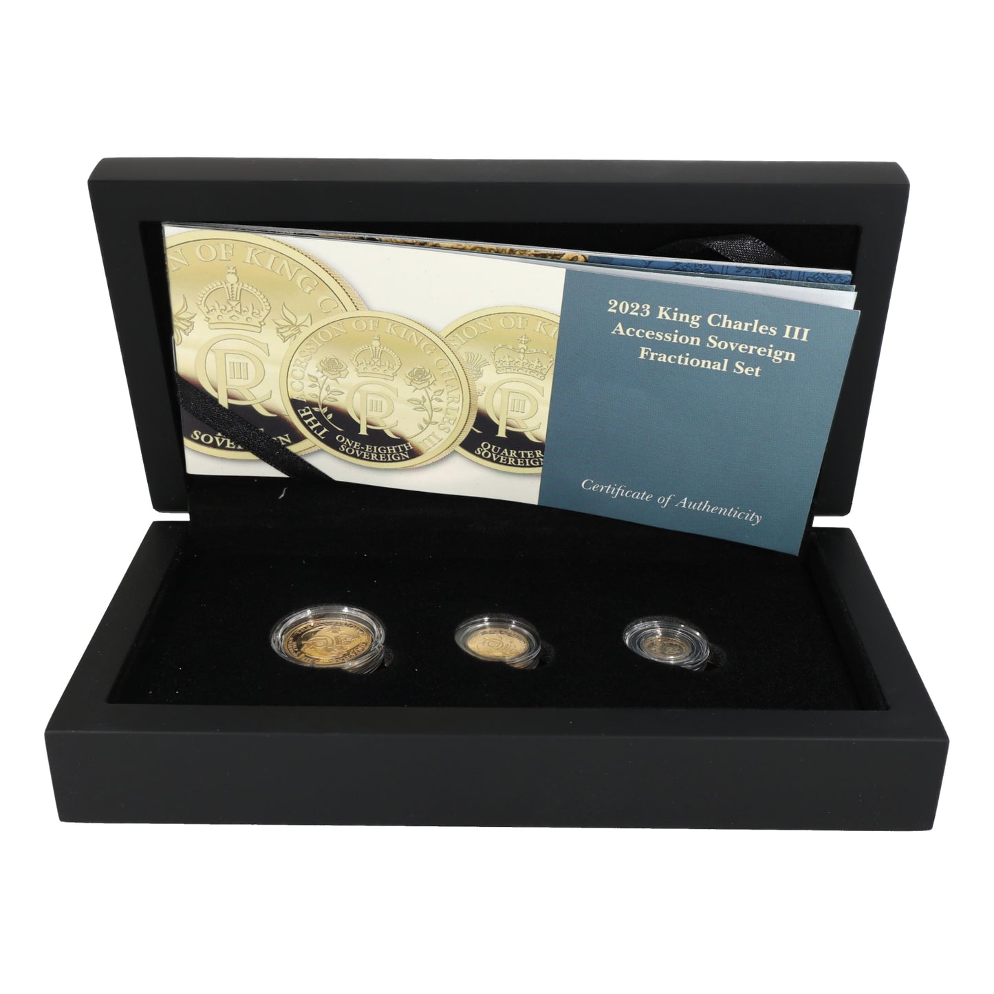 22ct Gold King Charles III Ascension Sovereign Coin Set 2023
