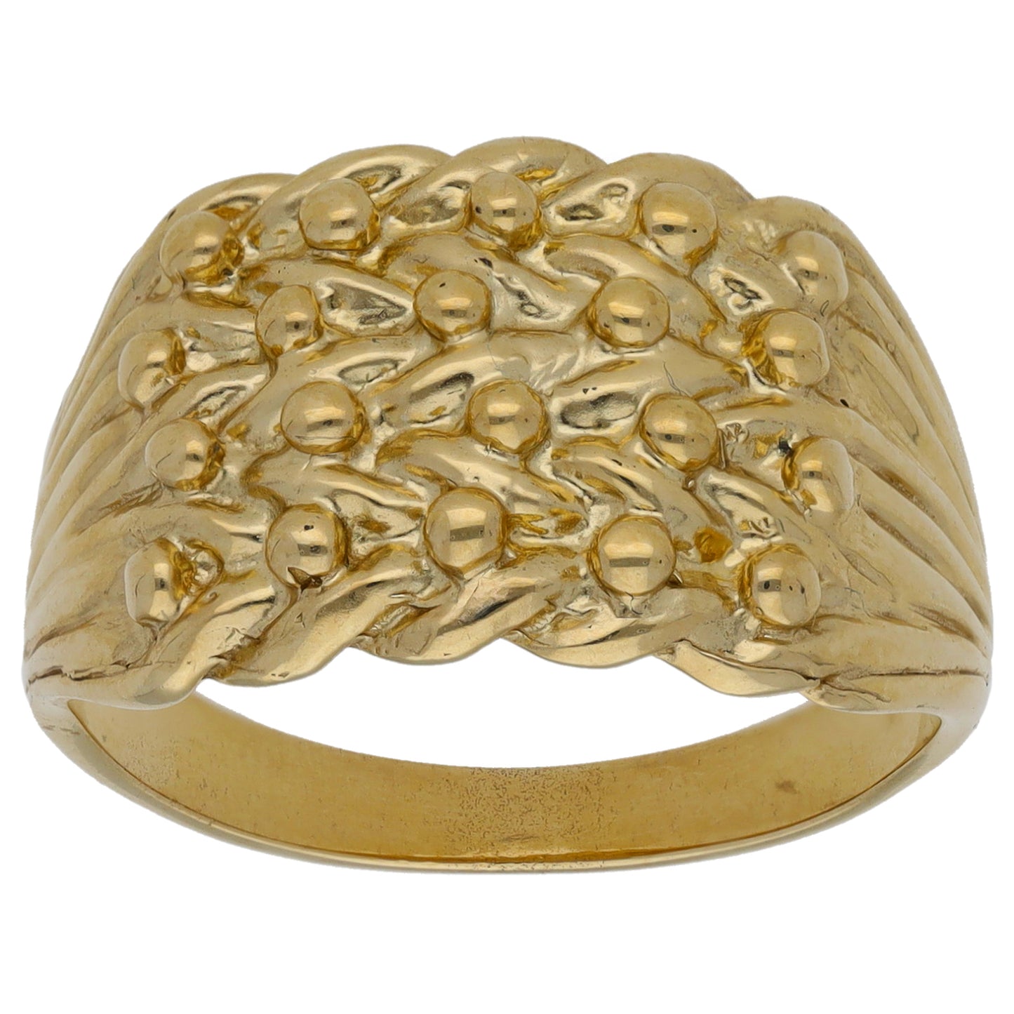 9ct Gold Keeper Ring Size T