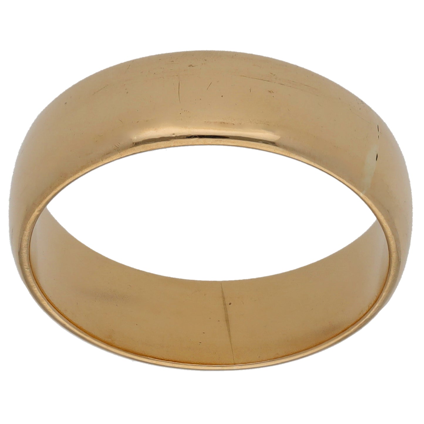 9ct Gold Plain Wedding Ring Size M