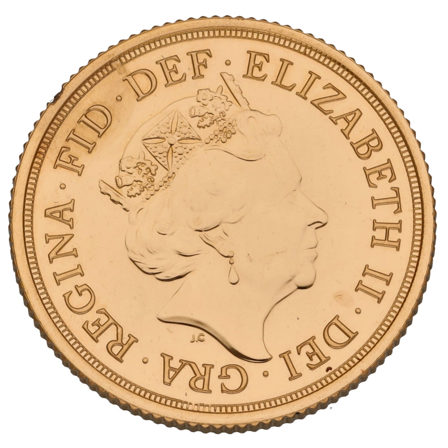 22ct Gold Queen Elizabeth II Full Sovereign Coin 2017