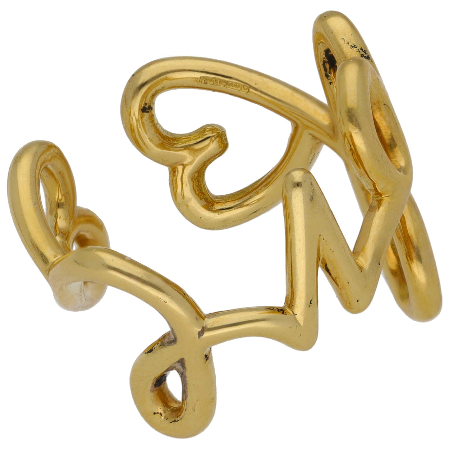 18ct Gold Word "Love" Ring Size M