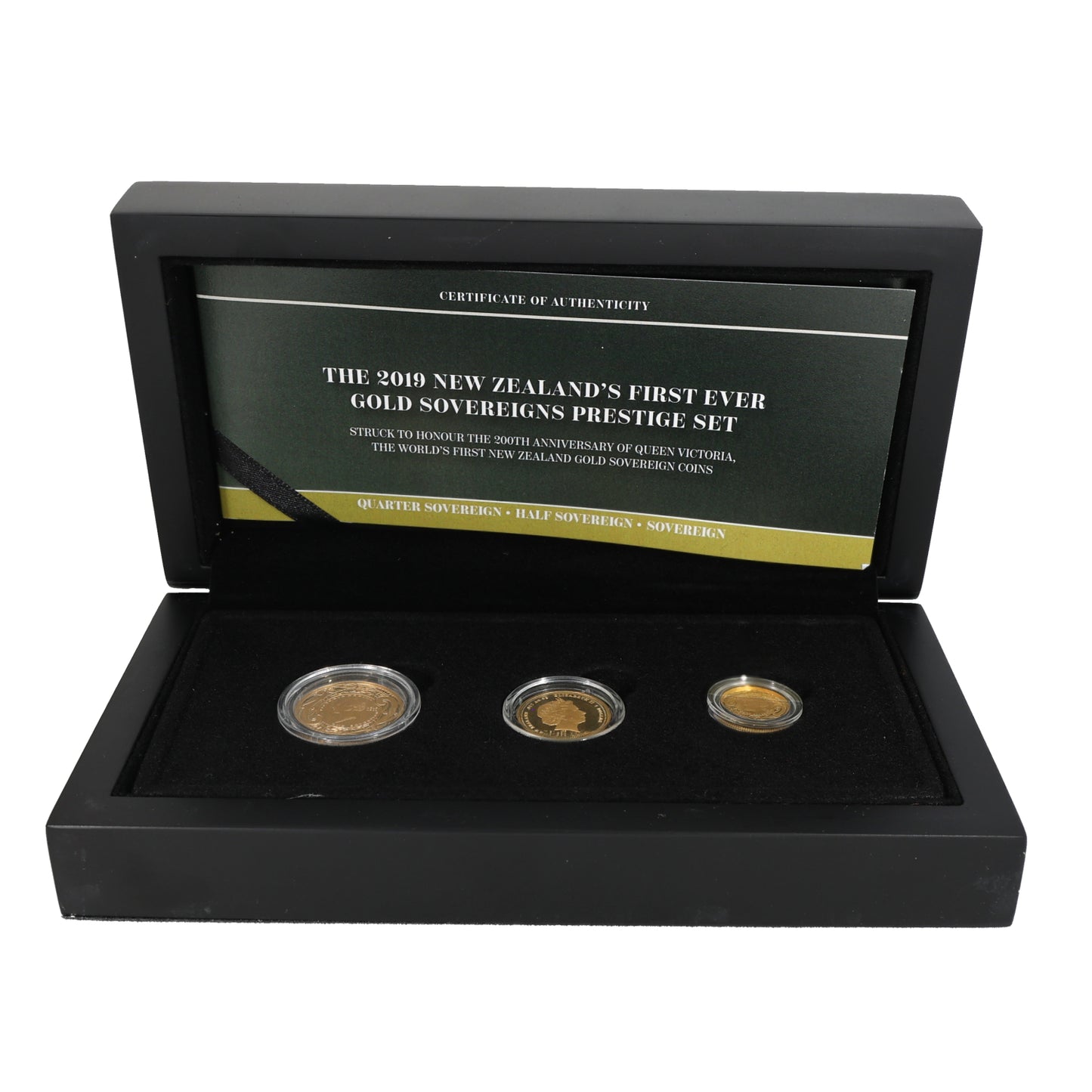 22ct Gold New Zealand's First Ever Sovereigns Prestige Coin Set 2019
