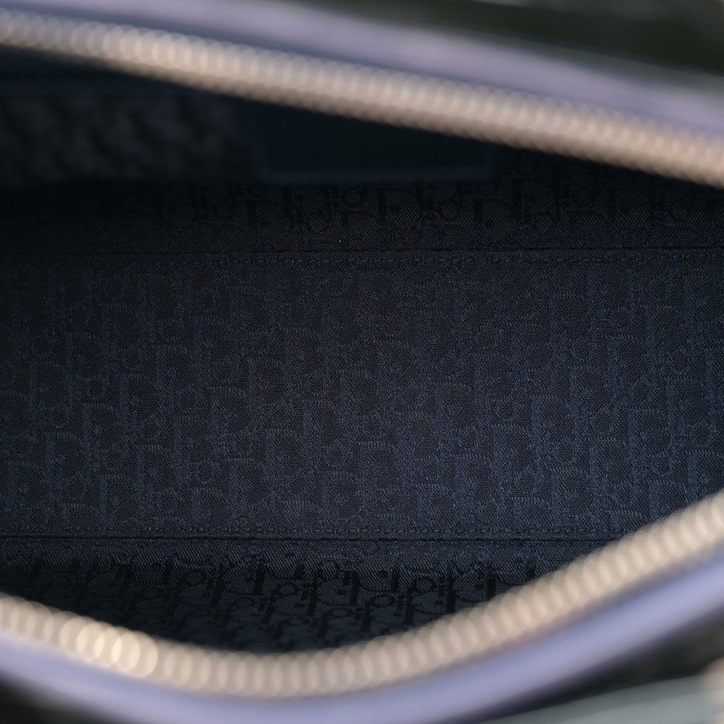 Christian Dior Patent Cannage Tote Bag - Navy Blue