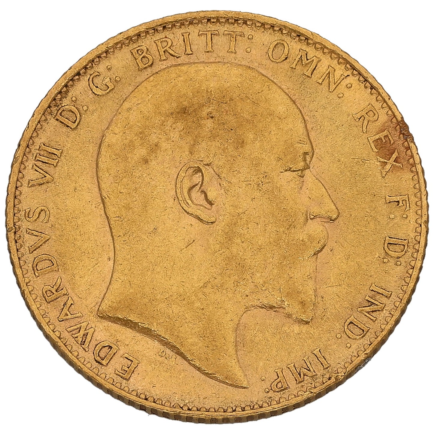 22ct Gold King Edward VII Full Sovereign Coin 1910