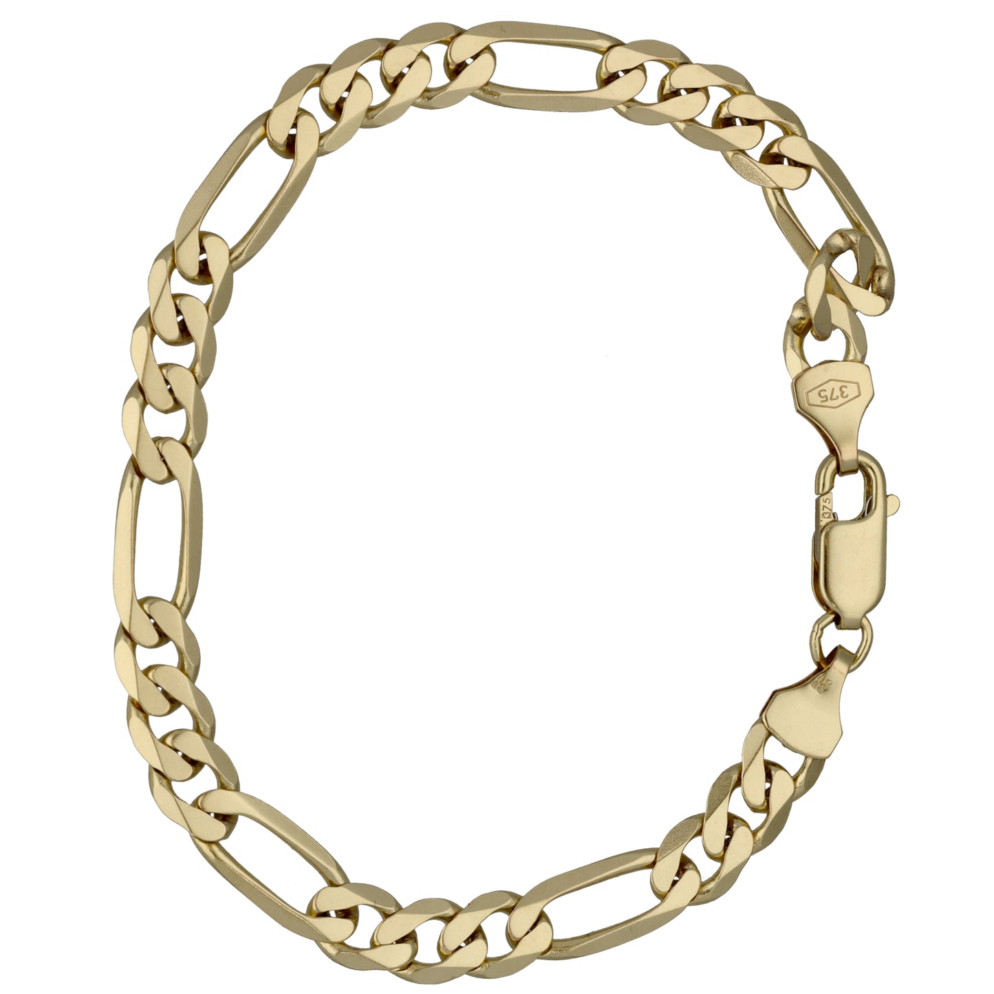 9ct Gold Figaro Bracelet