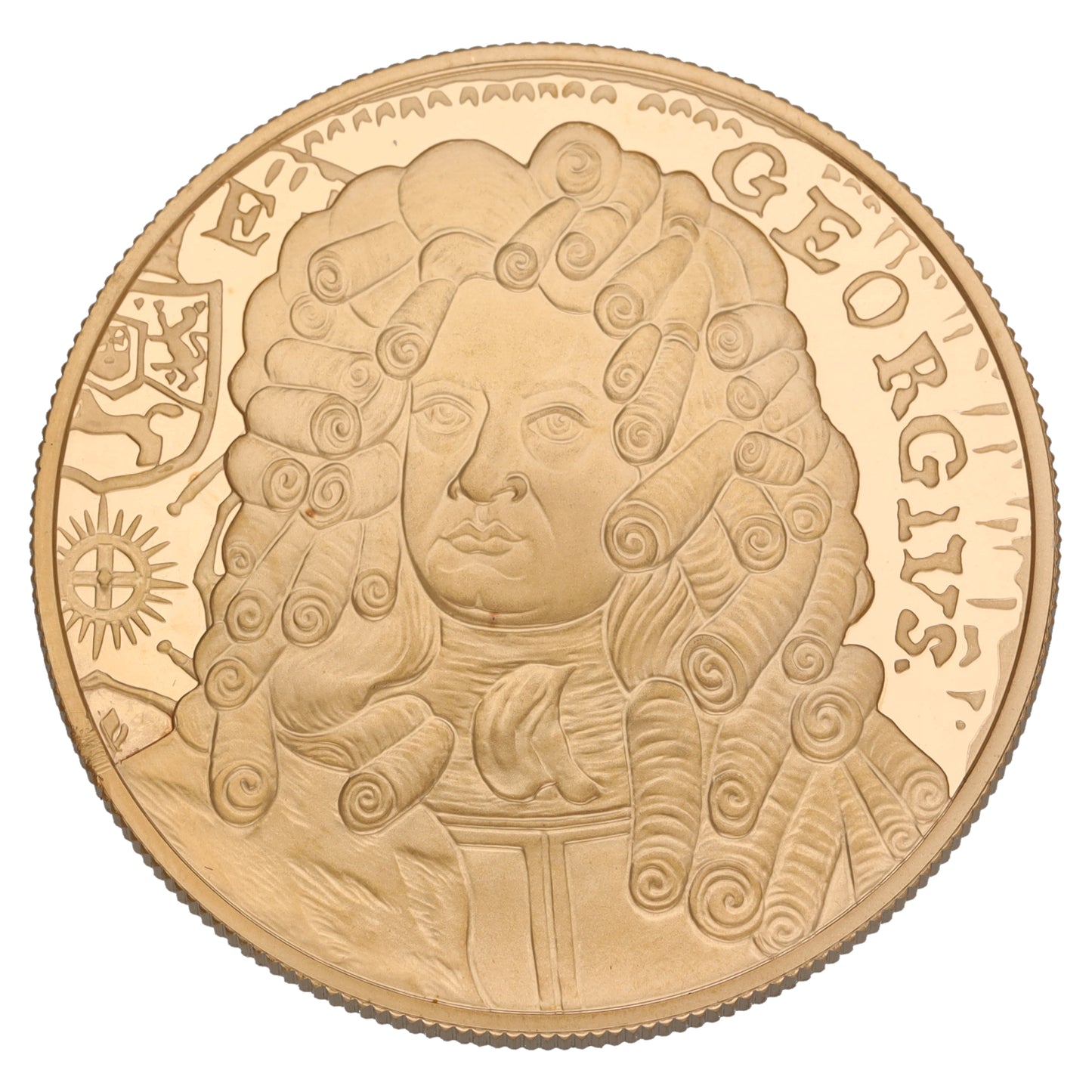 22ct Gold The 300th Anniversary Of The Coronation Of King George I Five Pounds Coin 2014