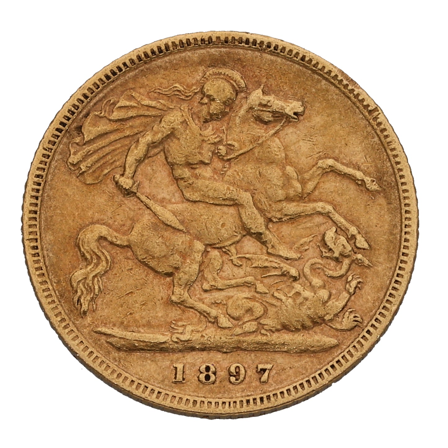 22ct Gold Queen Victoria Half Sovereign Coin 1897
