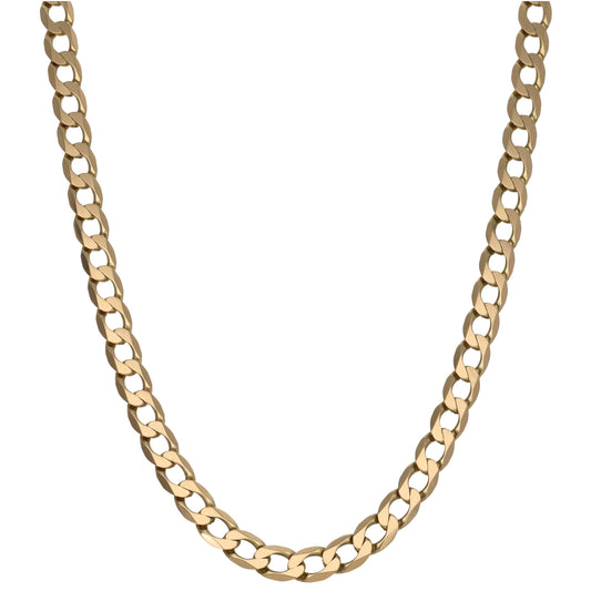 9ct Gold Curb Chain 22"