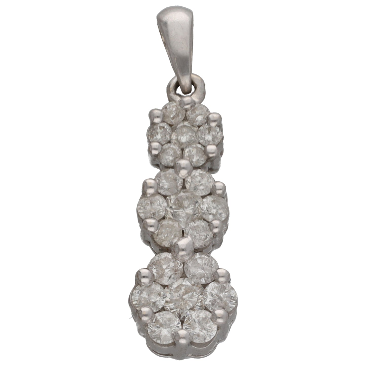 18ct White Gold 1.55ct Diamond Dress/Cocktail Pendant