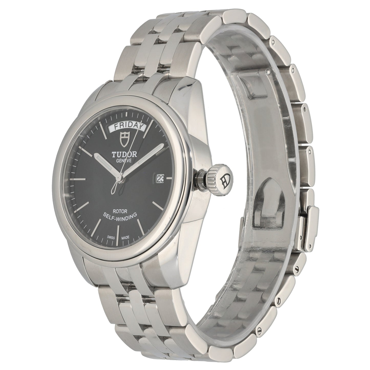 Tudor Glamour Date 56000 39mm Stainless Steel Watch
