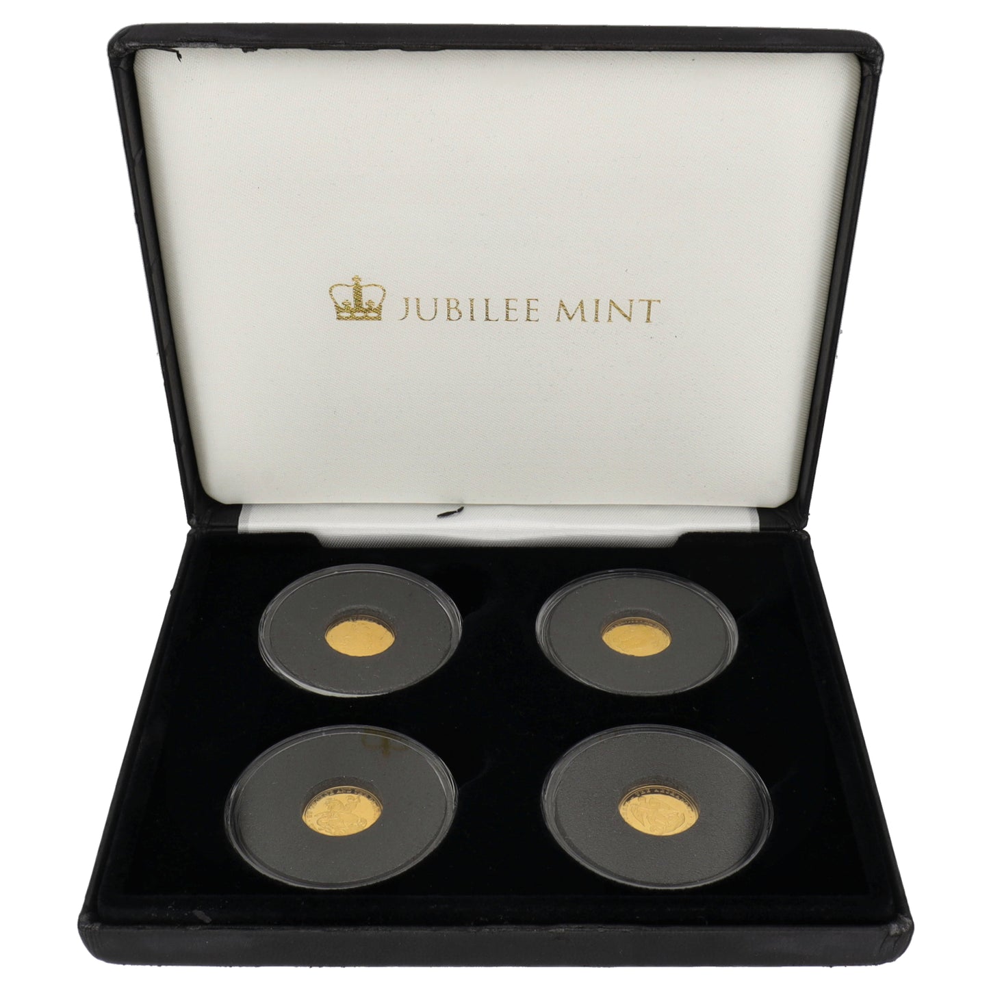 9ct Gold St Michael, St Christopher, St George & Three Graces One Crown Coins