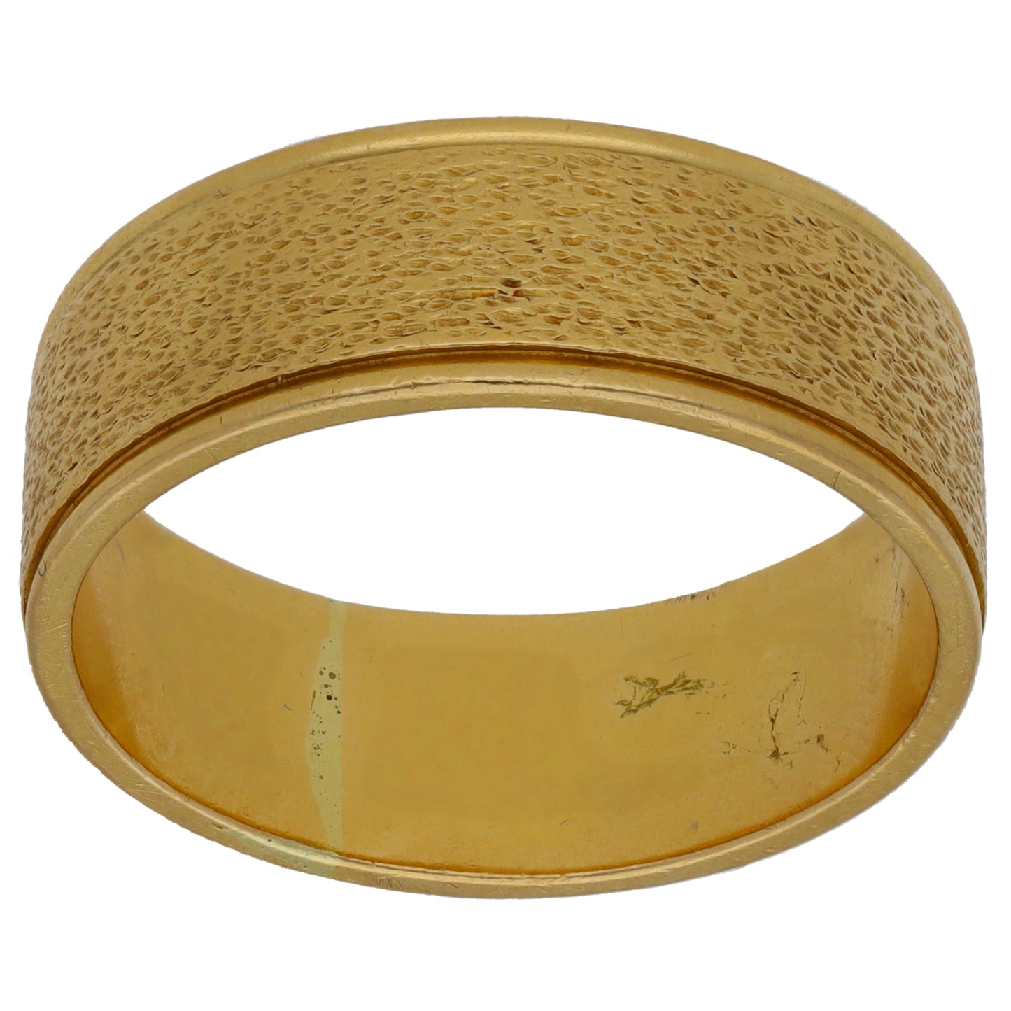 18ct Gold Patterned Wedding Ring Size Z+1