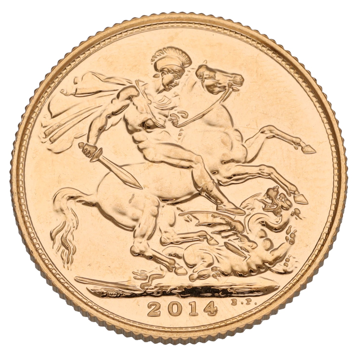 22ct Gold Queen Elizabeth II Full Sovereign Coin 2014