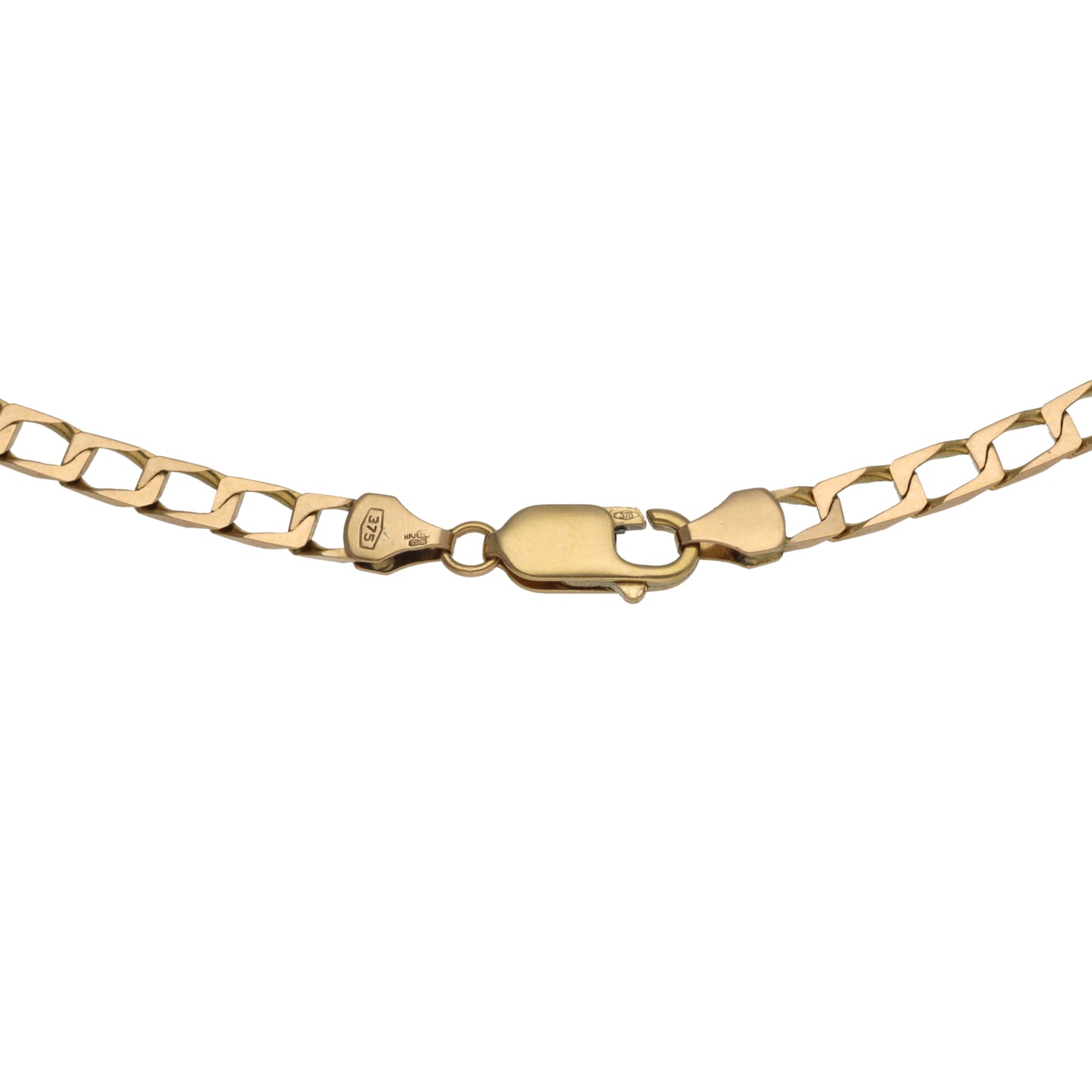 9ct Gold Curb Chain 18"