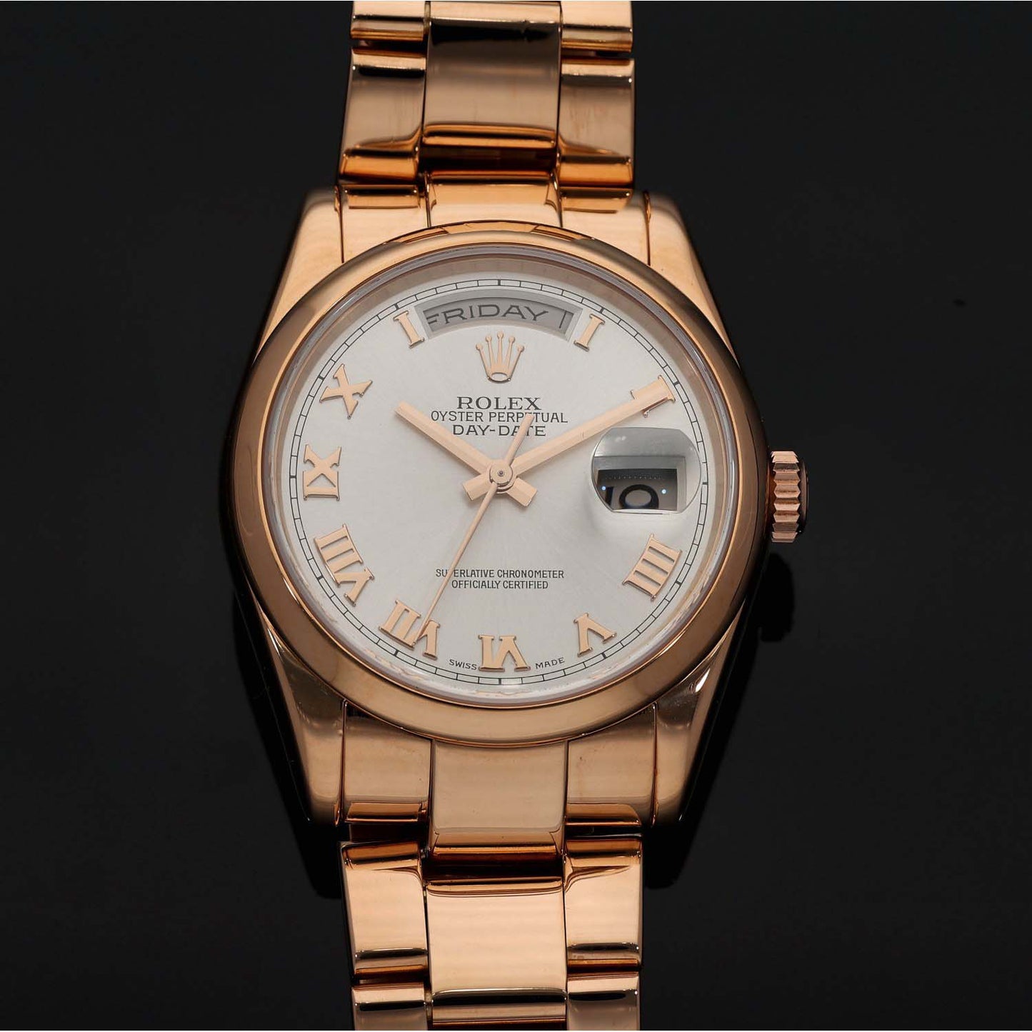 Rolex Day-Date 36 118205 36mm Rose Gold Watch