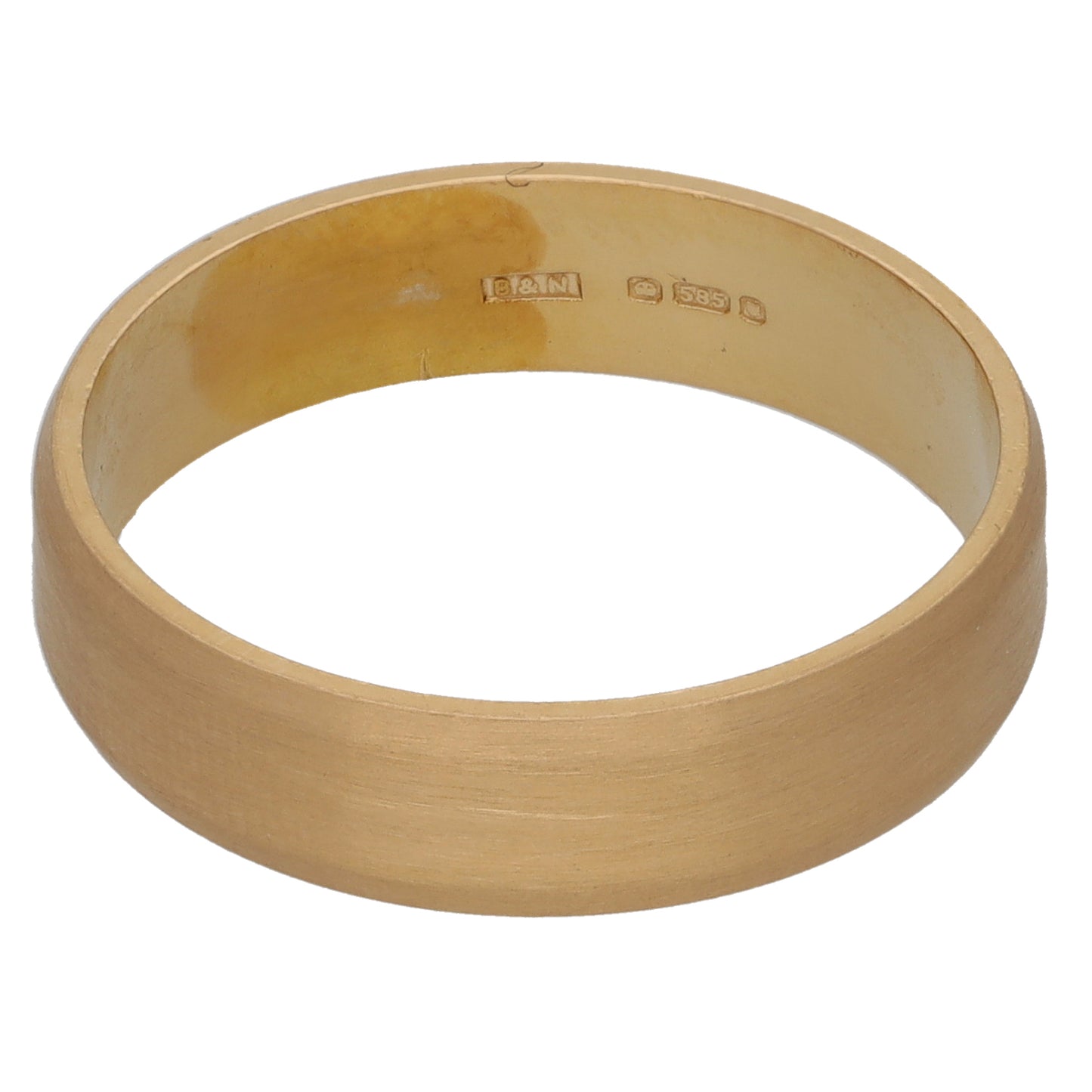 14ct Gold Plain Wedding Ring Size R