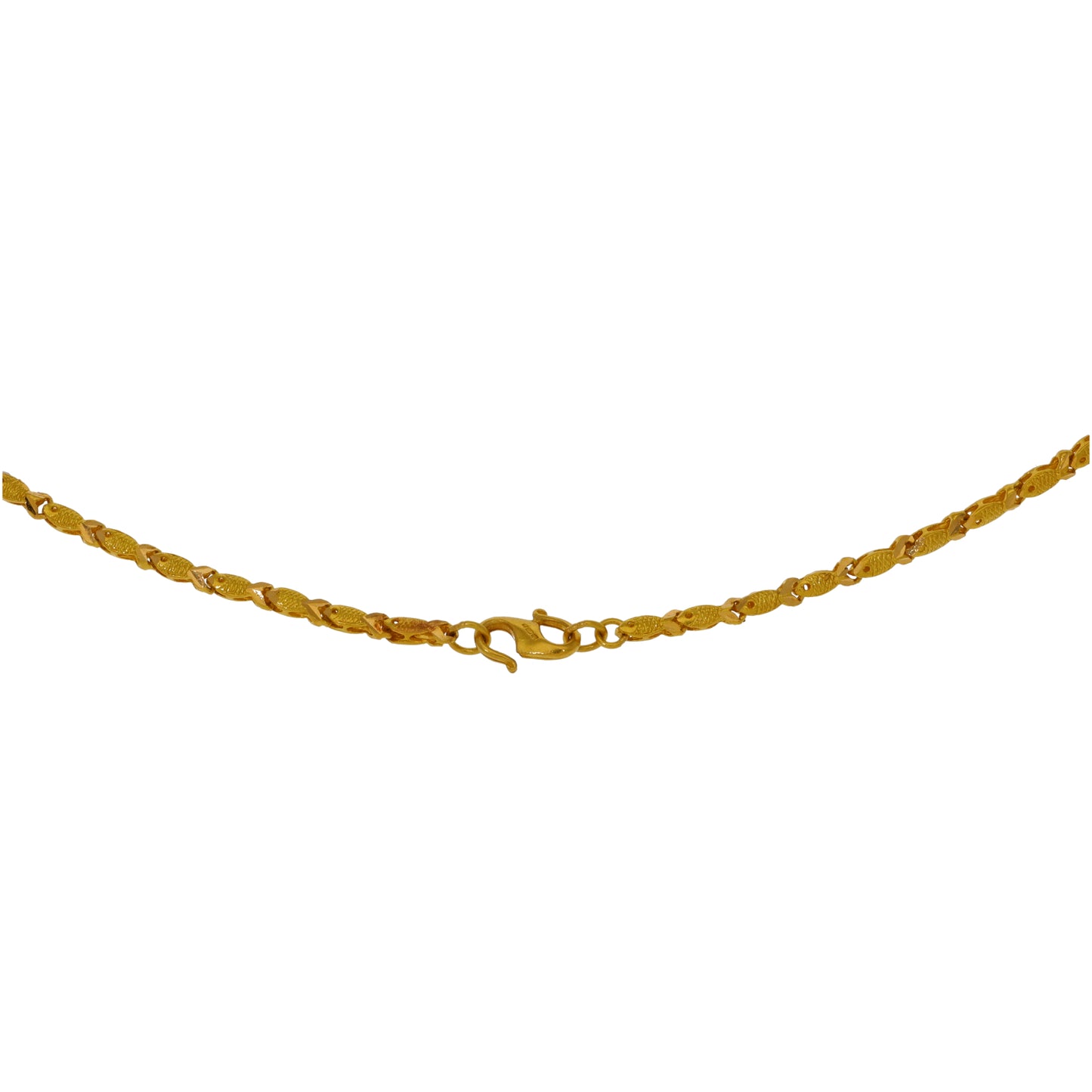 22ct Gold Fish Chain 18"