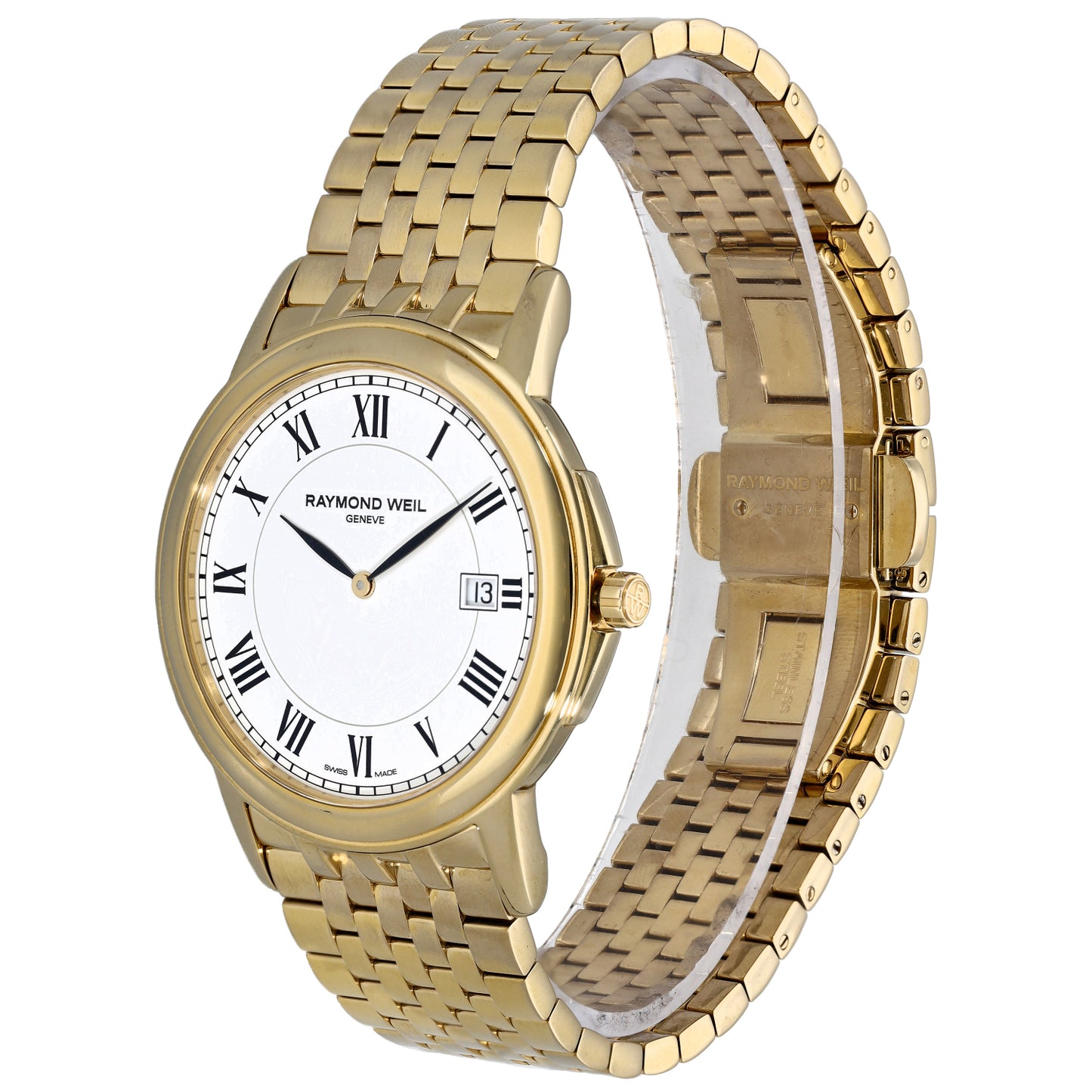 Raymond Weil Tradition 5466 39mm Gold Plated Watch