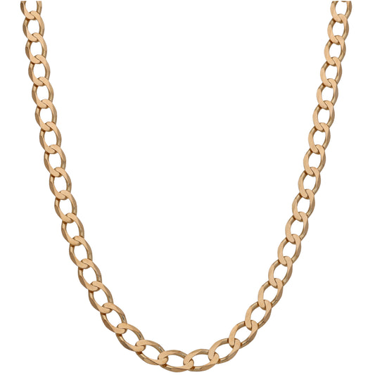 9ct Gold Curb Chain 20"