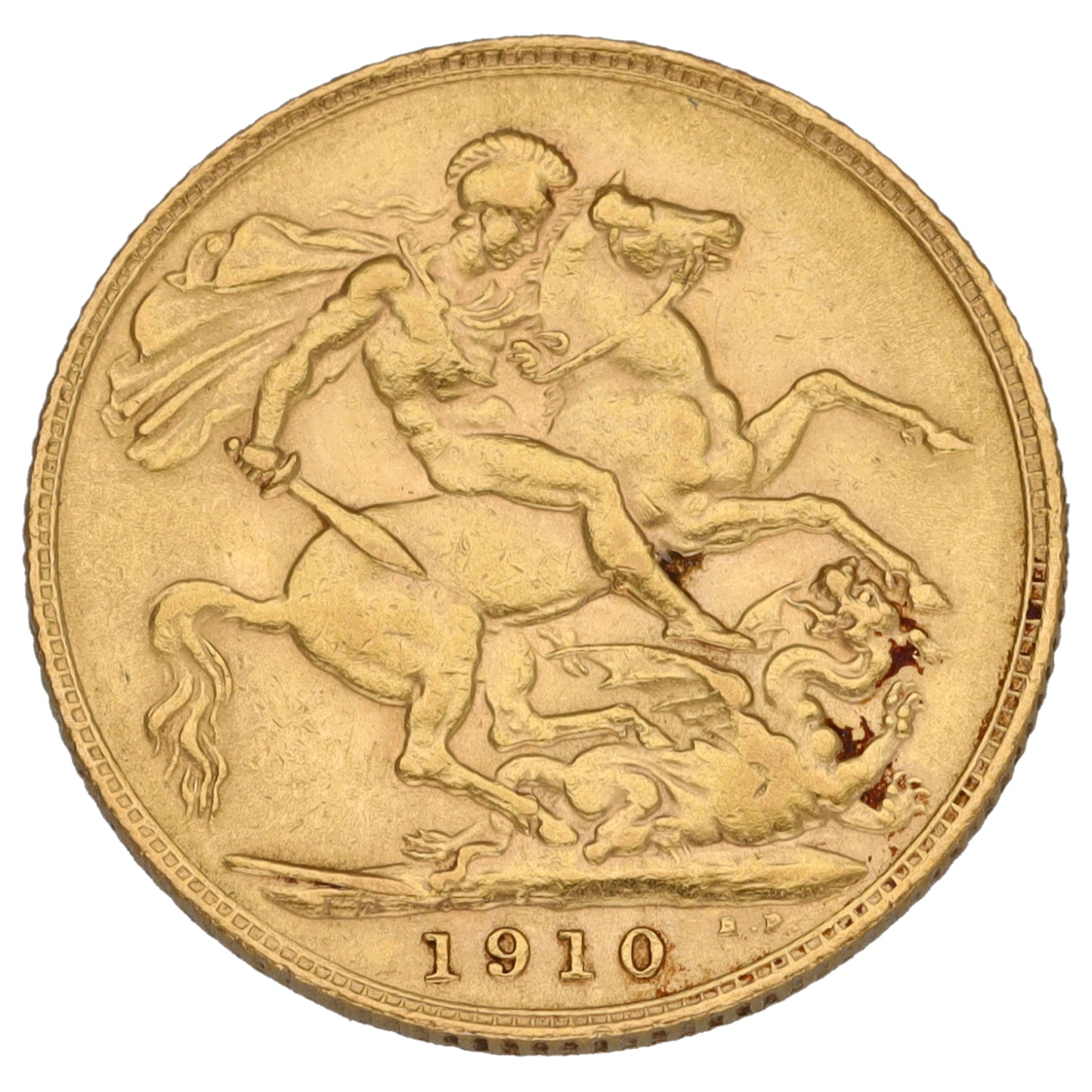 22ct Gold King Edward VII Full Sovereign Coin 1910