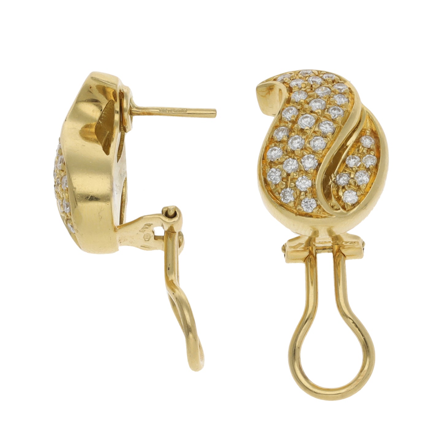 18ct Gold 0.60ct Diamond Dress/Cocktail Earrings