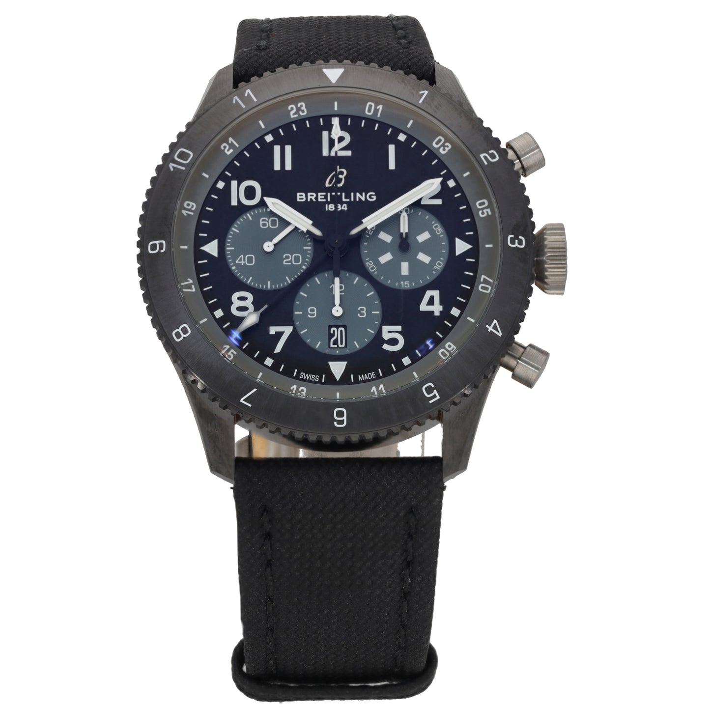 Breitling Super AVi B04 Chronograph GMT 46 Mosquito Night Fighter SB0445 46mm Ceramic Watch