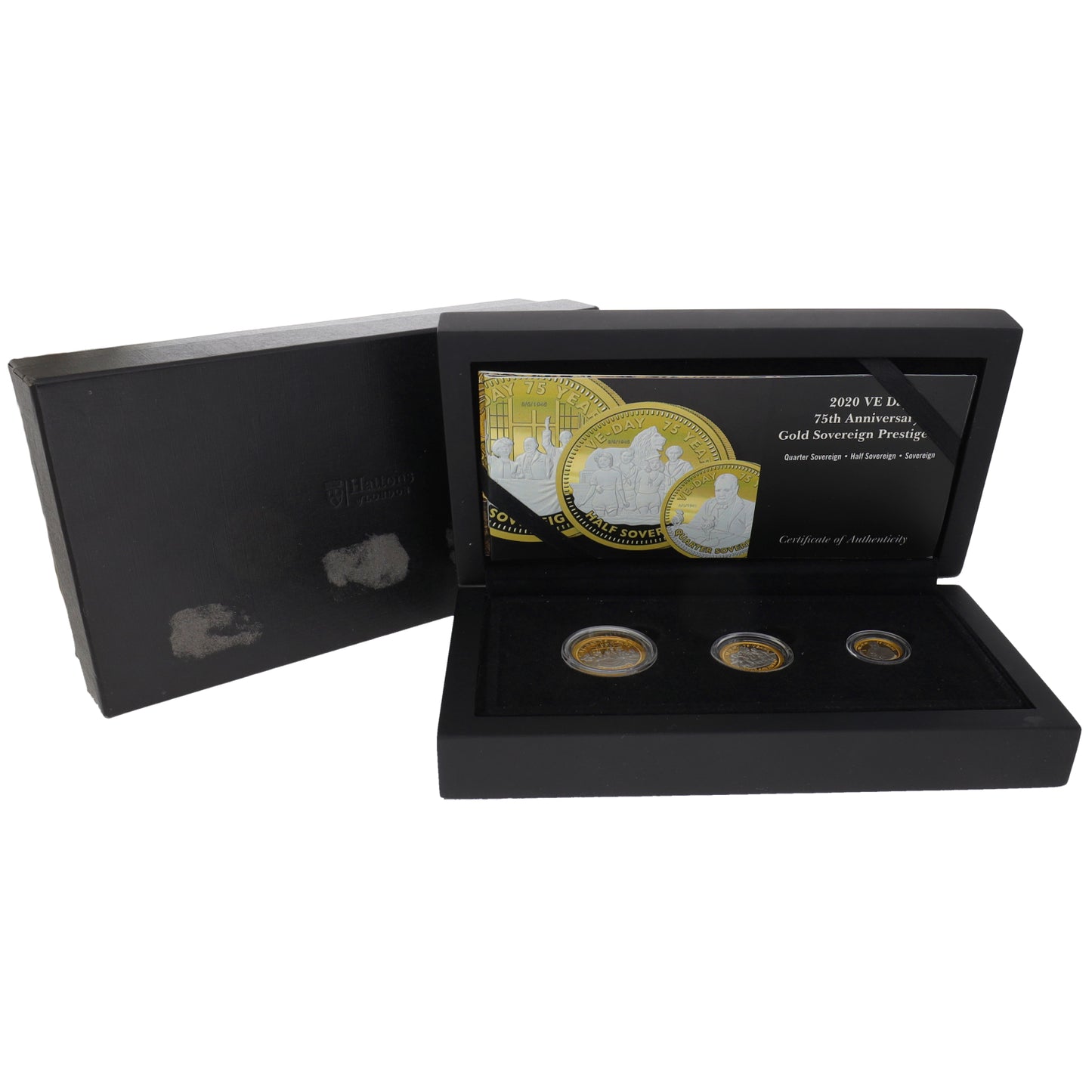 22ct Gold VE Day 75th Anniversary Sovereign Coin Set 2020
