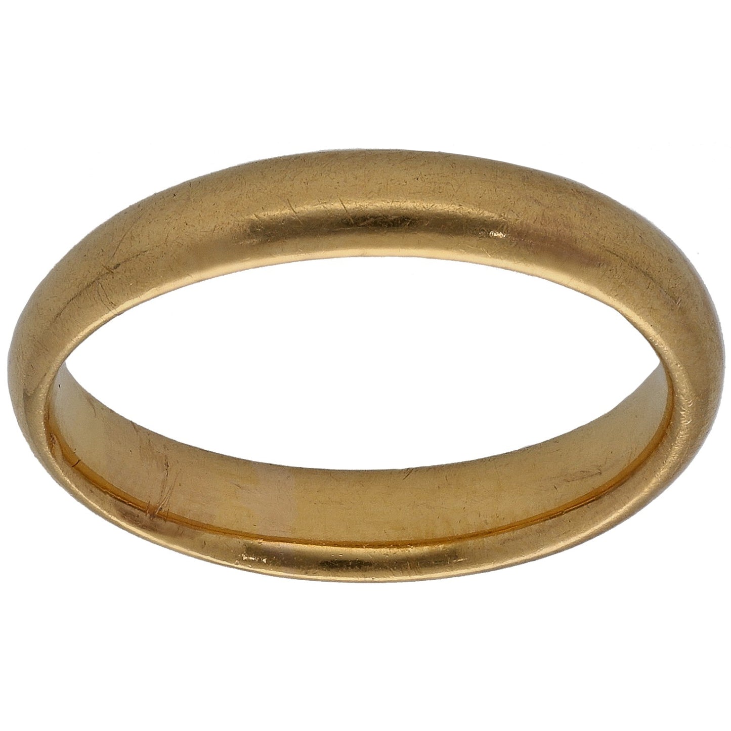 22ct Gold Plain Wedding Ring Size L
