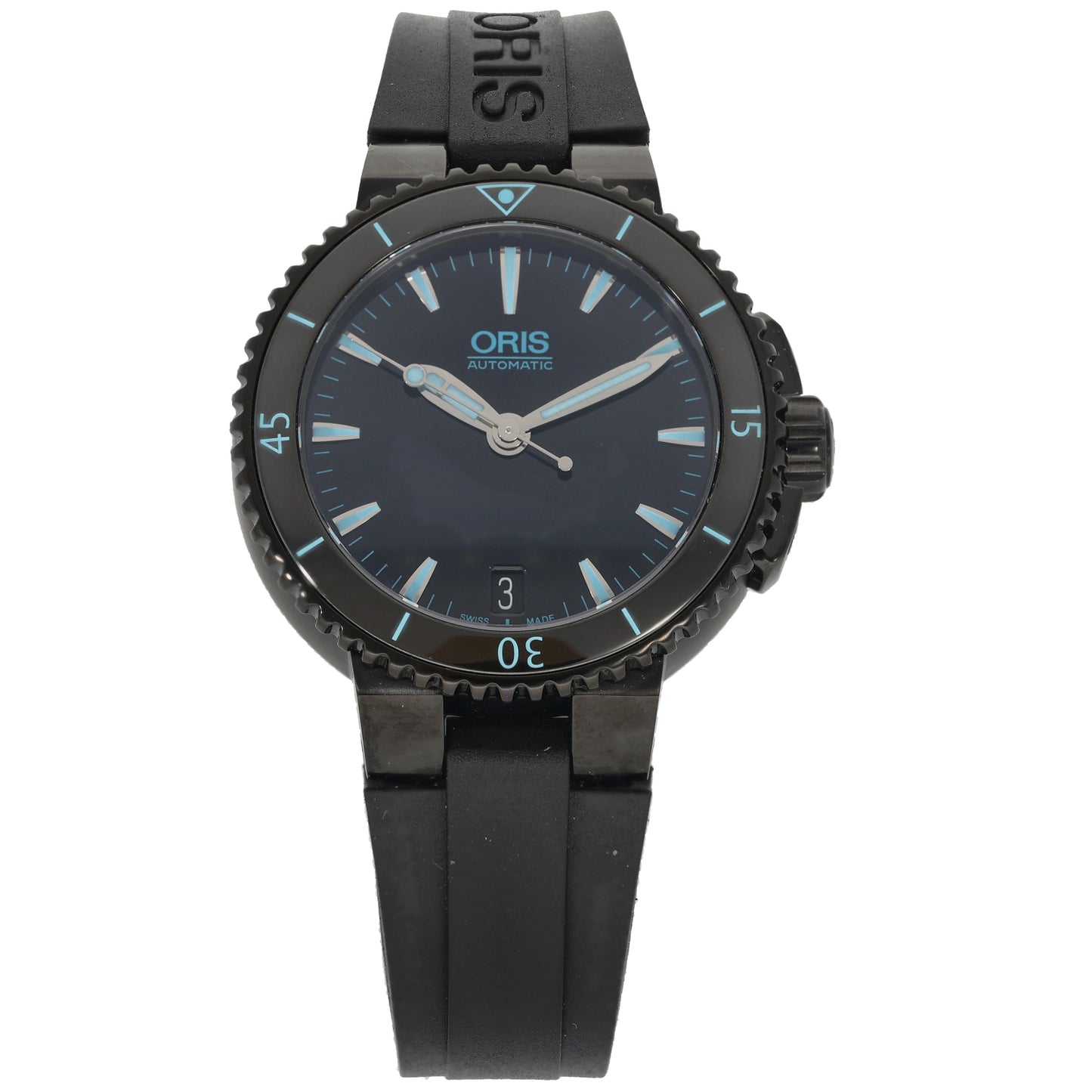 Oris Aquis 7652-47 36mm DLC Stainless Steel Watch