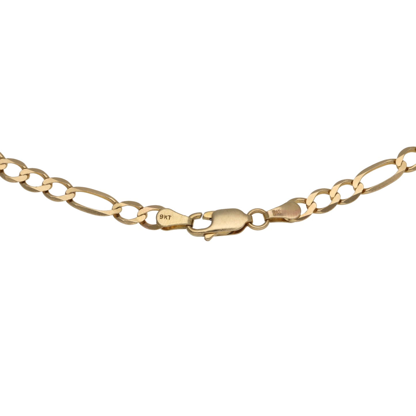 9ct Gold Figaro Chain 18"