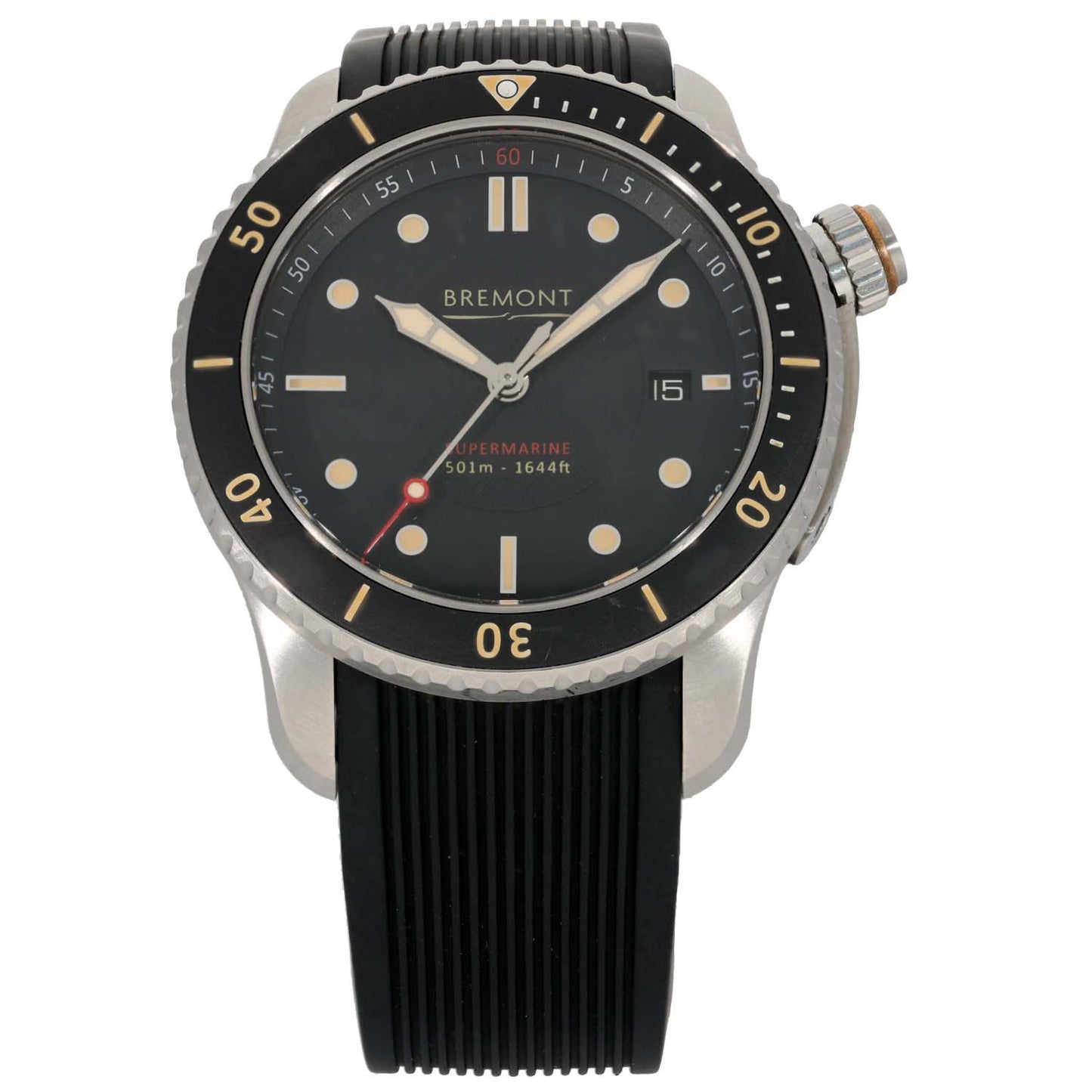 Bremont Supermarine S501-BK-R-S 43mm Stainless Steel Watch