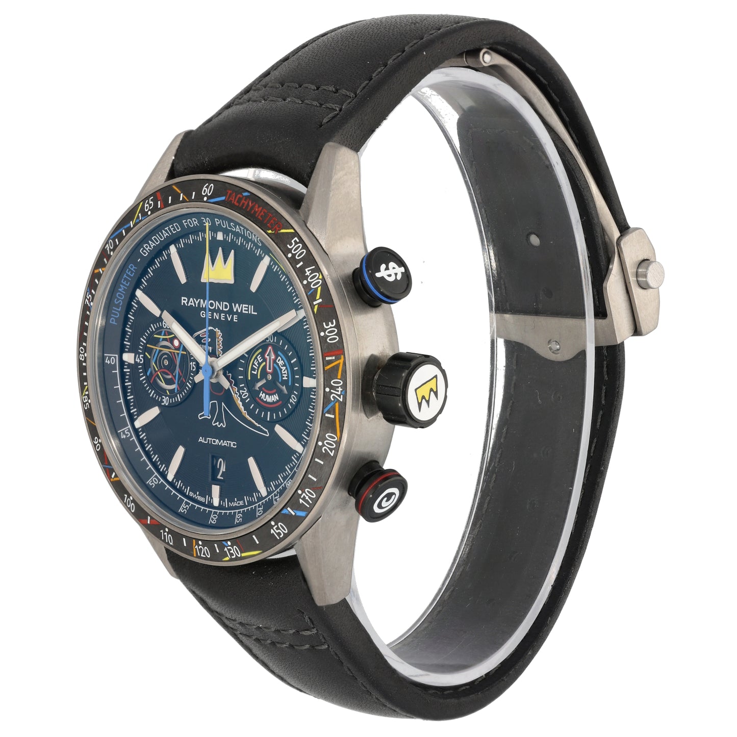 Raymond Weil Freelancer 7780 Basquiat Special Edition 43.5mm Titanium Watch
