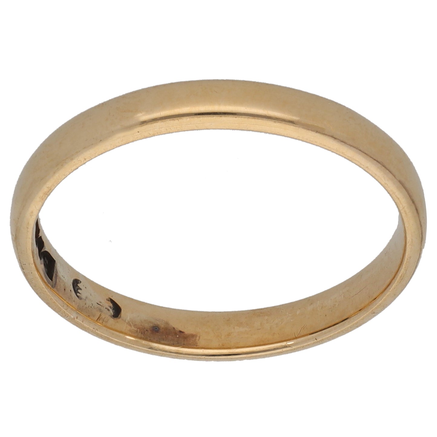9ct Gold Plain Wedding Ring Size M