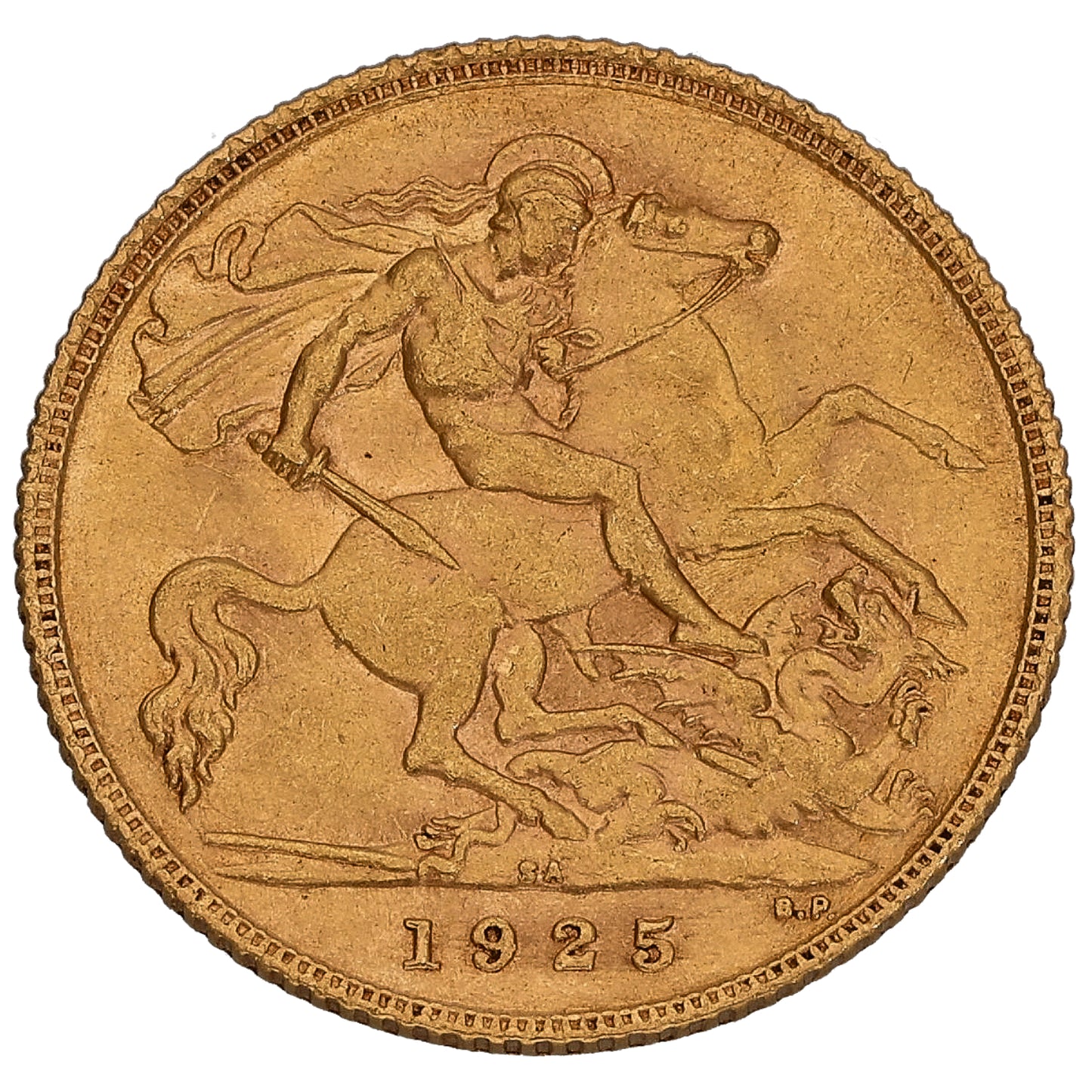 22ct Gold King George V Half Sovereign Coin 1925