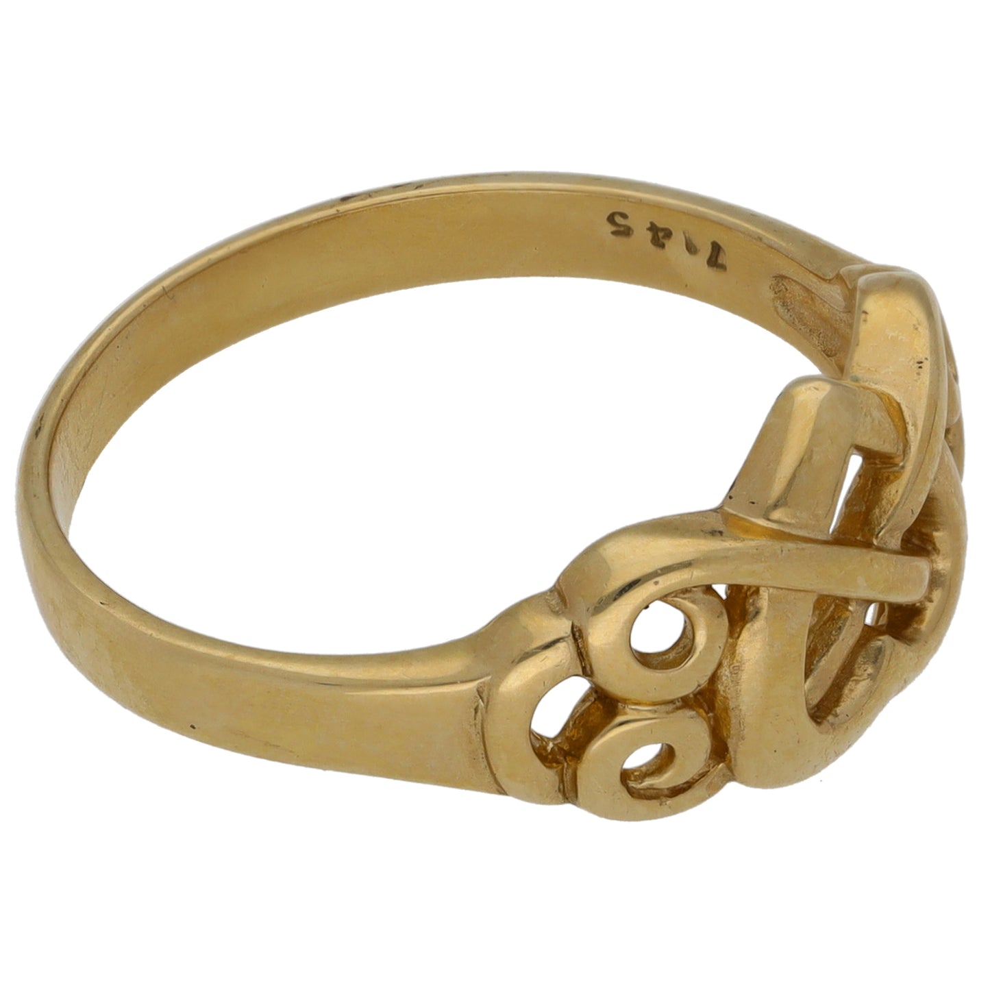 9ct Gold Alternative Ring Size Q