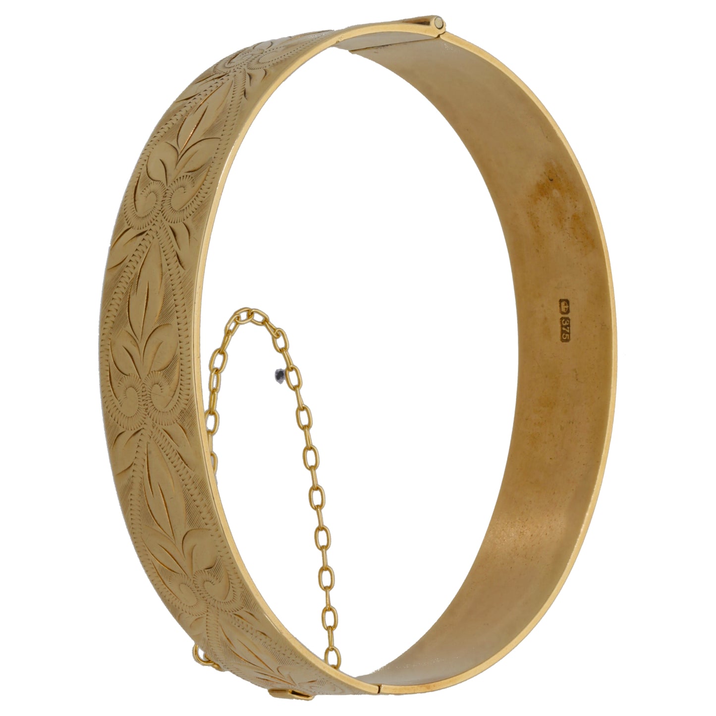 9ct Gold Hinged/Clasp Bangle